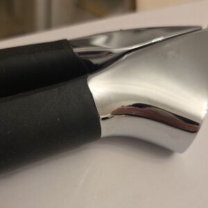 Sleek Black and Silver Kitchen Utensil